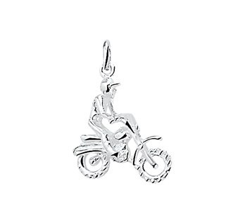 Zilveren Crossmotor motor hanger