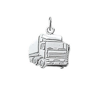 Zilveren vrachtwagen DAF model hanger