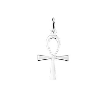 Zilveren ankh anch levenskruisje hanger (20 mm)
