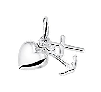 Zilveren geloof hoop en liefde 11mm hanger