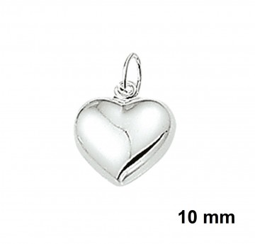 Zilveren hartje 10mm hanger