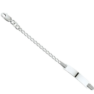 Zilveren graveerarmbandje 13 -15cm anker