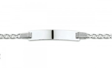 Zilveren graveerarmbandje 13 -15cm anker