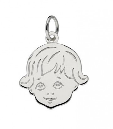 Zilveren meisje (model 3) groot