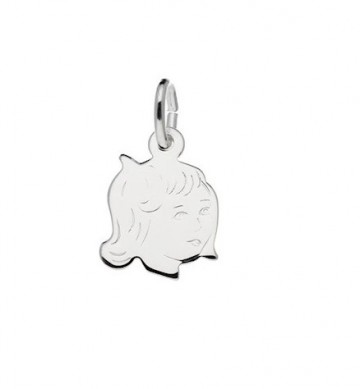 Zilveren meisje (klein) 11mm