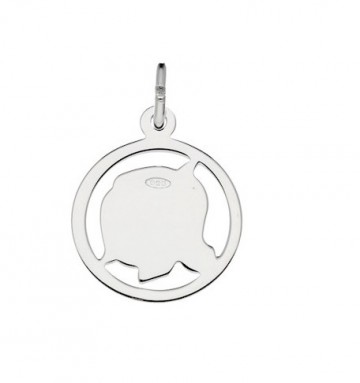 Zilveren meisje rand 16 mm