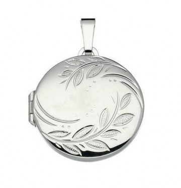 Zilveren medaillon 22 mm rond