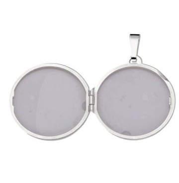 Zilveren medaillon 22 mm rond