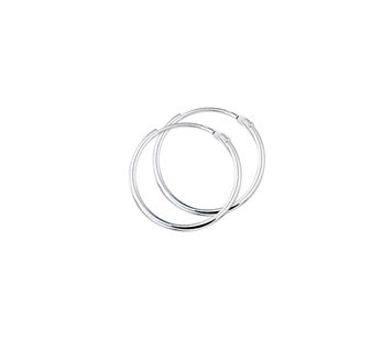 Zilveren creolen 17 mm