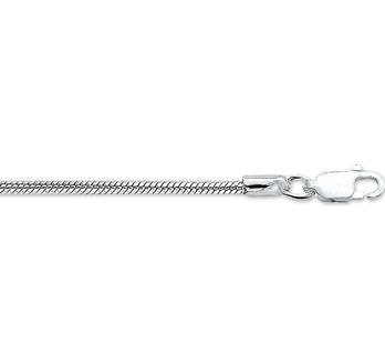 Zilveren Slang collier 1.9 mm - 42,45,50 cm