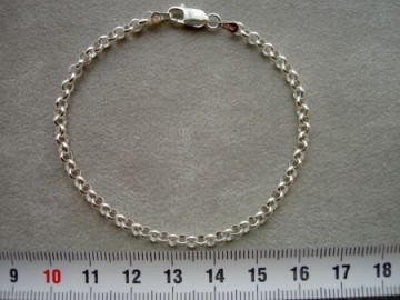 Zilveren armbandje 17,18,19cm - 3.6 mm Jasseron schakel