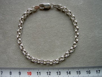 Zilveren schakelarmband  - 5.2 mm jasseron