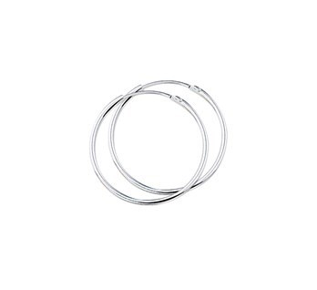 Zilveren creolen 20 mm