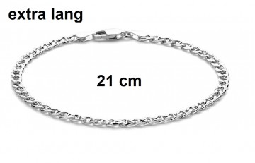 Zilveren armband 21 cm - 3.8 mm