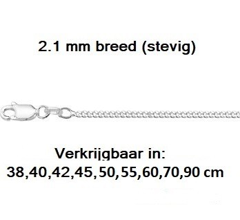 Gourmet 2.1 mm breed - 38 cm - en 40,42,45,50,55,60,70,90 cm