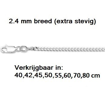 Gourmet 2.4 mm breed - 38 cm - en 42,45,50,55,60,70,80 cm