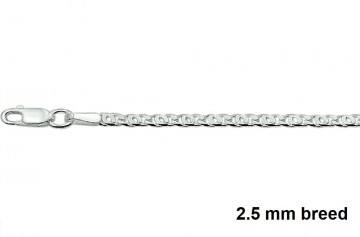 Zilveren armband 19cm - 2.5mm Valkenoog