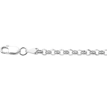 Zilveren armbandje 17,18,19cm - 3.6 mm Jasseron schakel