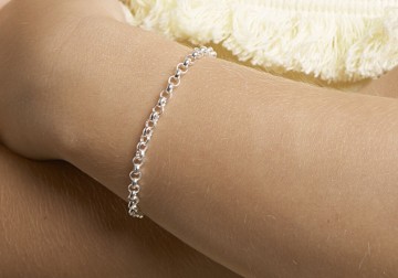 Zilveren armbandje 17,18,19cm - 3.6 mm Jasseron schakel