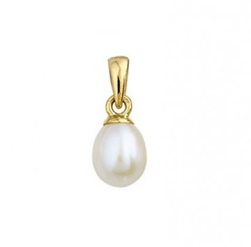 Gouden parel hanger (15mm)