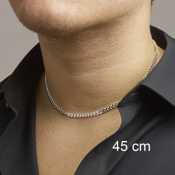 Zilveren halsketting 4.2 mm gourmet