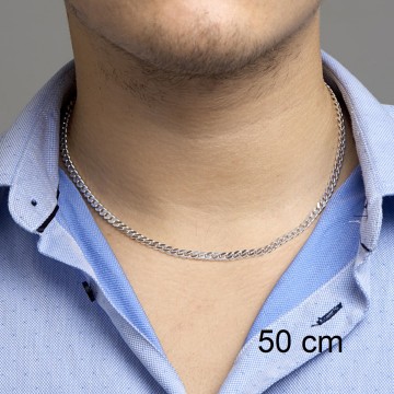 Zilveren halsketting 4.2 mm gourmet