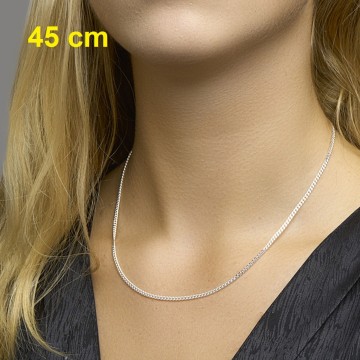 Gourmet 2.4 mm breed - 45 cm halsketting