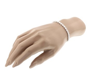 Zilveren dames armband 20 cm - 4 mm