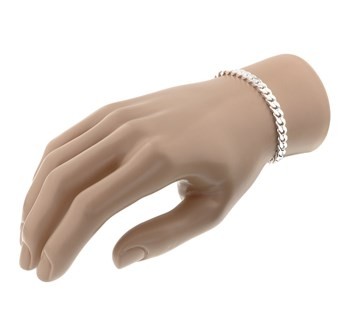 Zilveren armband 5.5 mm - 21 cm - Heren gourmet