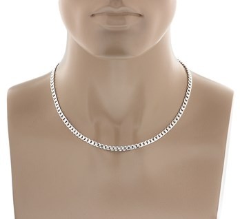 Zilveren halsketting 45 cm - 5.0 mm Tiener