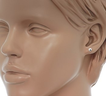 Zilveren oorbellen 5 mm bolletjes