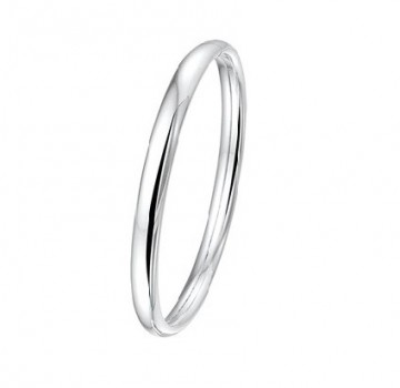 Zilveren Bangle armband 6 mm - 60/64/68 mm- Slavenarmband