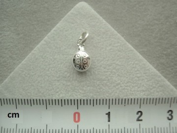 Zilveren lieveheersbeestje bedeltje