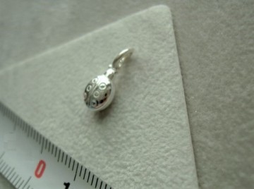 Zilveren lieveheersbeestje bedeltje