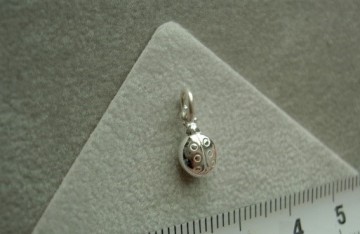 Zilveren lieveheersbeestje bedeltje