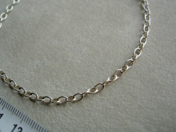 Zilveren ENKELBANDJE Anker 26cm