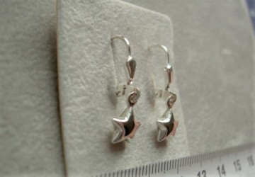 Zilveren Sterretjes hangertjes oorbellen