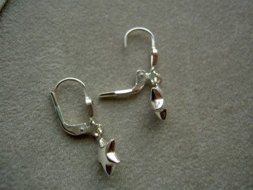 Zilveren Sterretjes hangertjes oorbellen