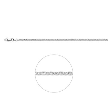 Zilveren armband 21 cm anker