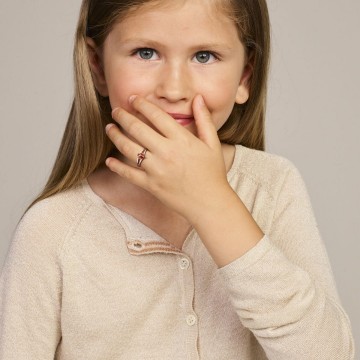 Zilveren lieveheerbeestje ring (emaille)