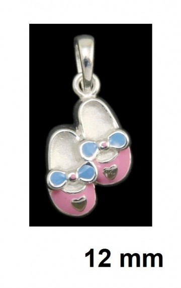 Zilveren baby schoentjes hanger