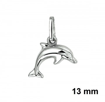 Zilveren hanger dolfijn