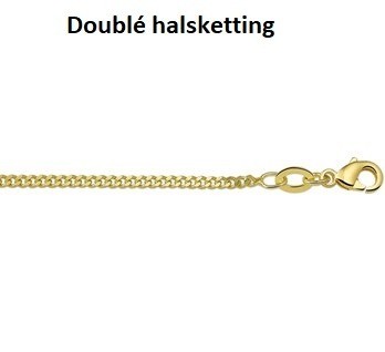 Doublé halsketting 42+45+50cm (gourmet)
