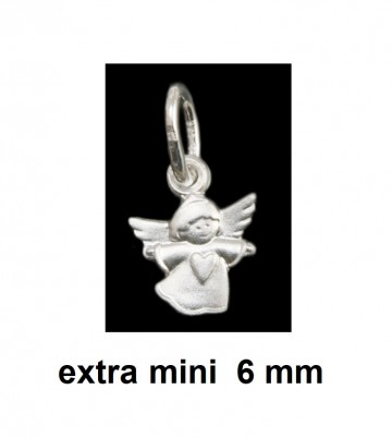 Zilveren mini engel 6mm