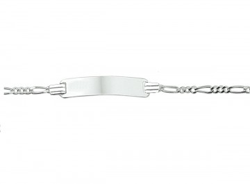 Zilveren graveerarmbandje 11-13 cm Figaro
