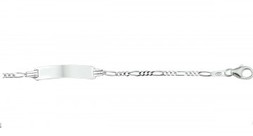 Zilveren graveerarmbandje 11-13 cm Figaro