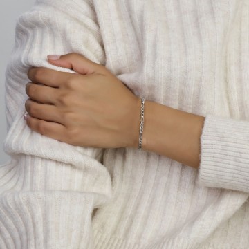 Zilveren armbandje dames - Figaro