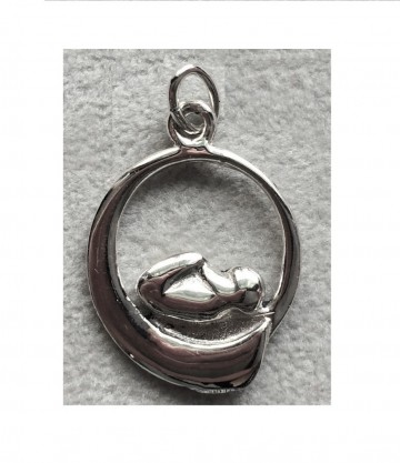 ilveren foetus hanger zwanger / miskraam