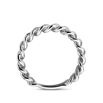 Zilveren ring gourmet 4mm