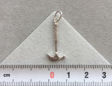Zilveren hamer klauwhamer hanger